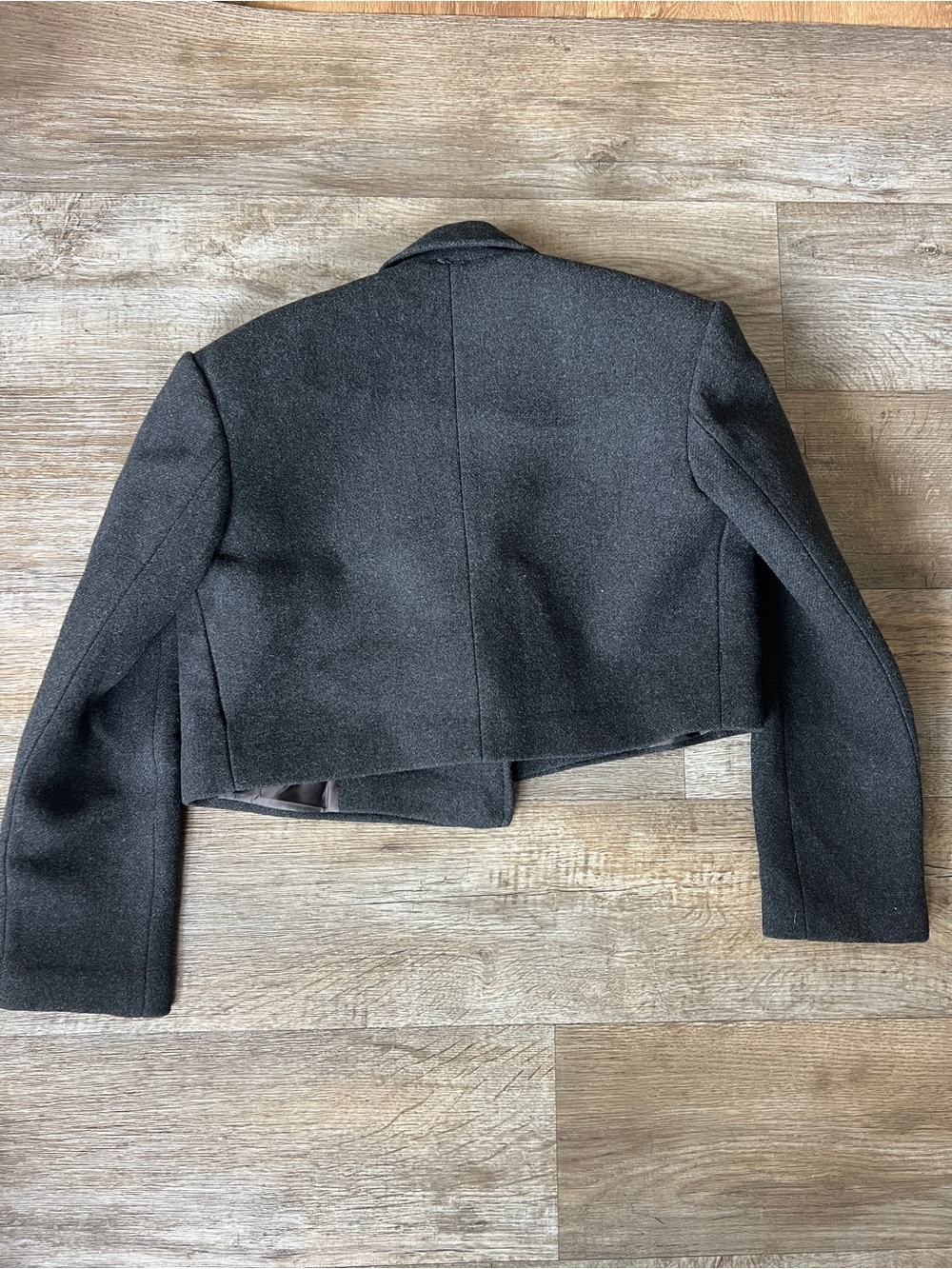 GRLFRND x Emily Jemma The Short Coat in Dark Grey from REVOLVE - Picture 12 of 12